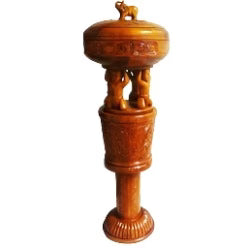 CARVED STAND FOR CHANGO / BATEA DE PIE TALLADO PARA CHANGO
